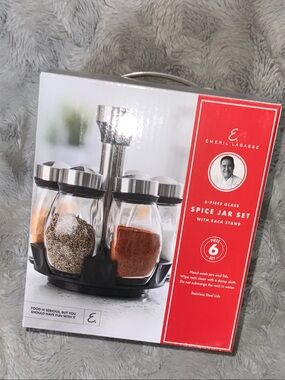 Emeril Lagasse Spice Jar Set with Rack